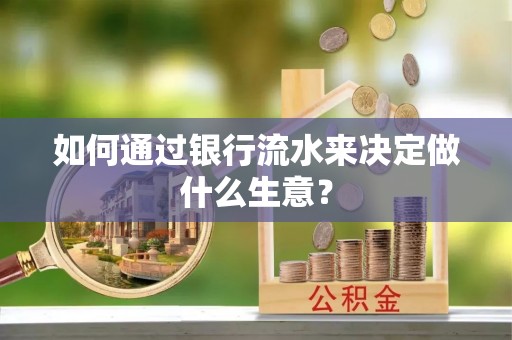 海南如何通过银行流水来决定做什么生意？